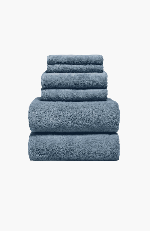 Italic Ultraplush Australian Cotton Luxe Towel Set In Blue