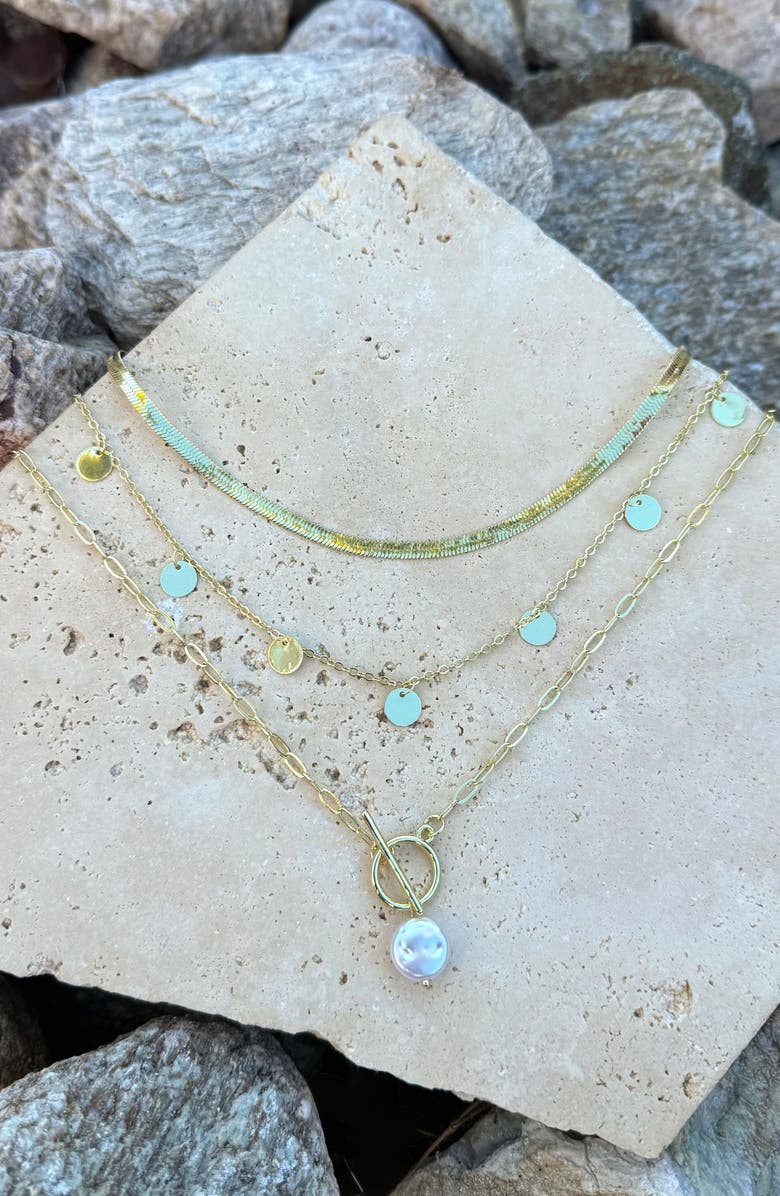 Adornia Set of 3 Assorted Chain Necklaces, Alternate, color, 