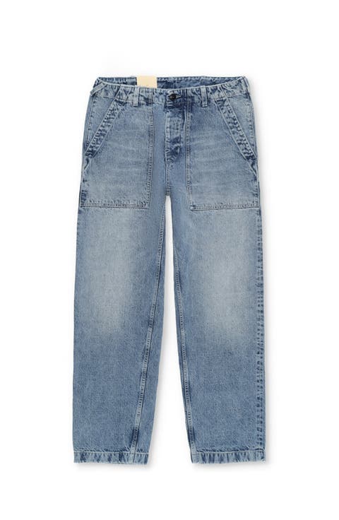 Vietnam Inspired Bleach Wash Denim Pants