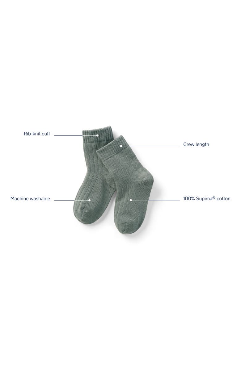 Nuna Cotton Blend Crew Socks, Alternate, color, Shadow