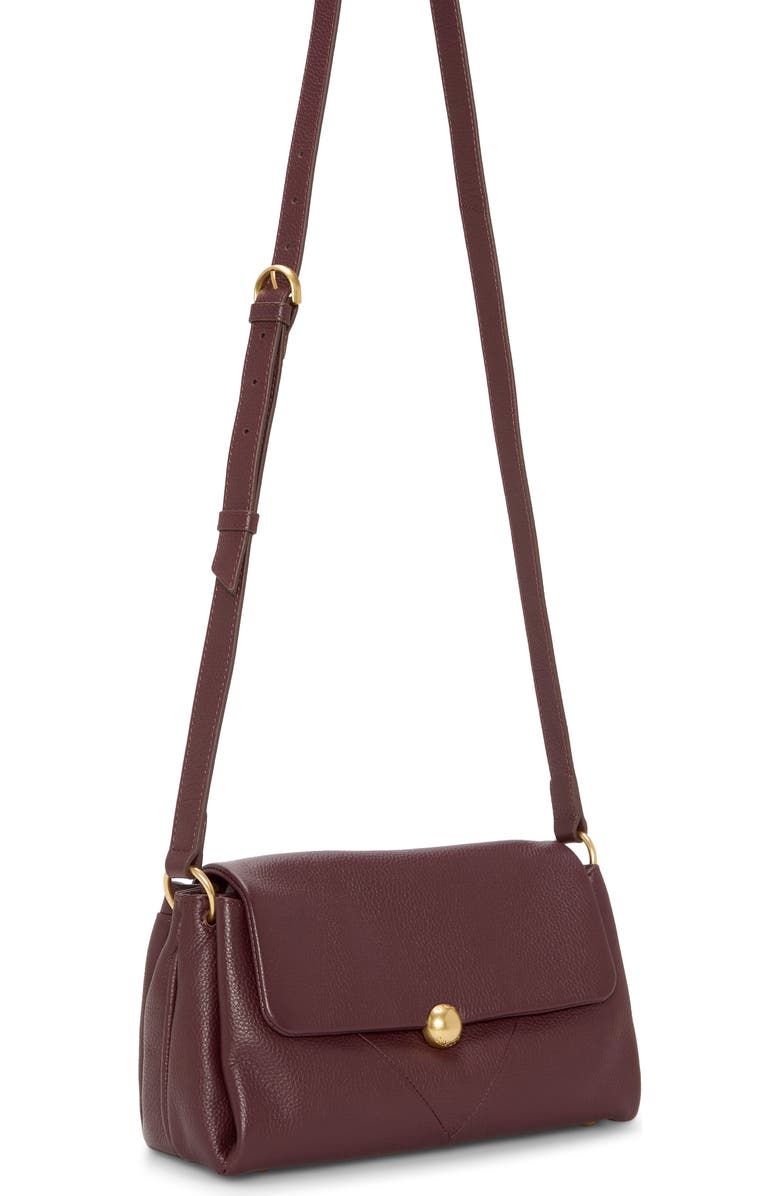 Vince Camuto Medna Leather Crossbody Bag, Alternate, color, Red