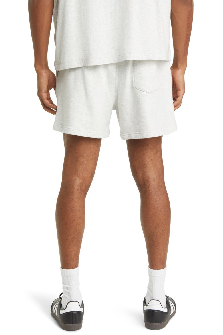 Core Organic Cotton Brushed Terry Sweat Shorts, Alternate, color, ASH GREY