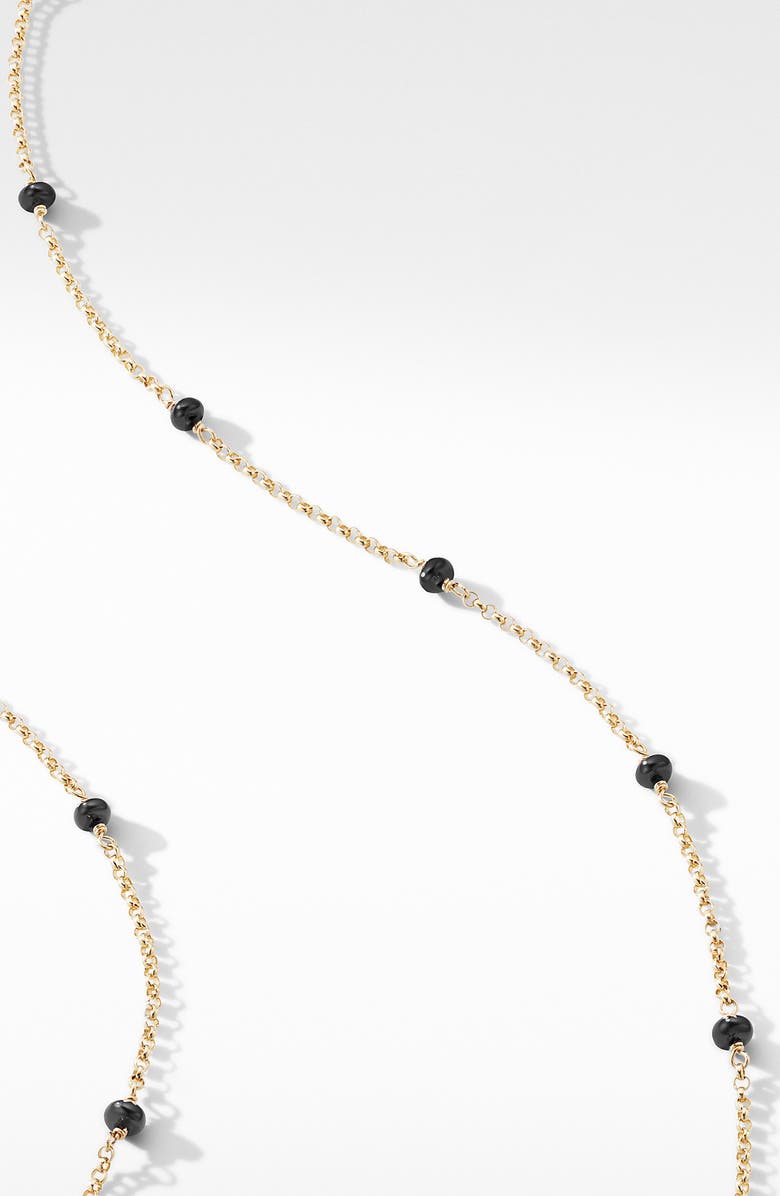 David Yurman Cable Collectibles<sup>®</sup> Bead & 18k Yellow Gold Chain Necklace, Alternate, color,