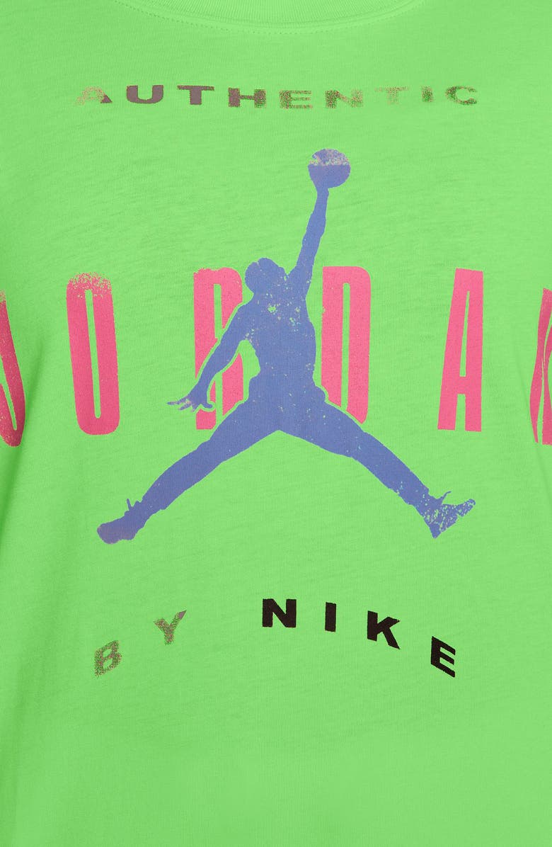 Jordan Flight Relaxed Fit Cotton Graphic T-Shirt, Alternate, color, Key Lime/ Digital Pink/ Blue