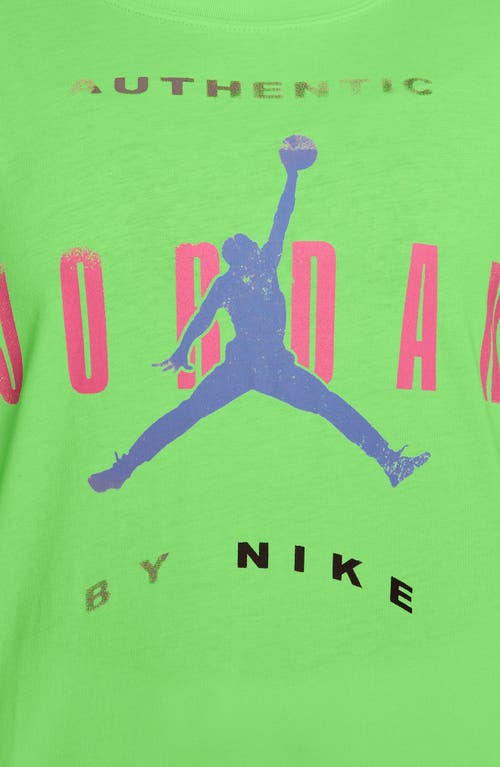 Jordan Flight Relaxed Fit Cotton Graphic T-shirt In Green