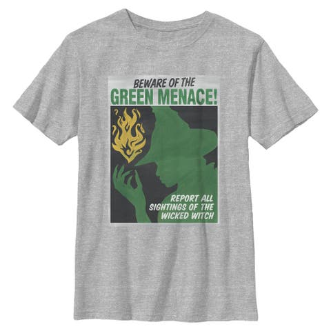 Boy's Wicked For Good Elphaba Beware of the Green Menace  Graphic T-Shirt