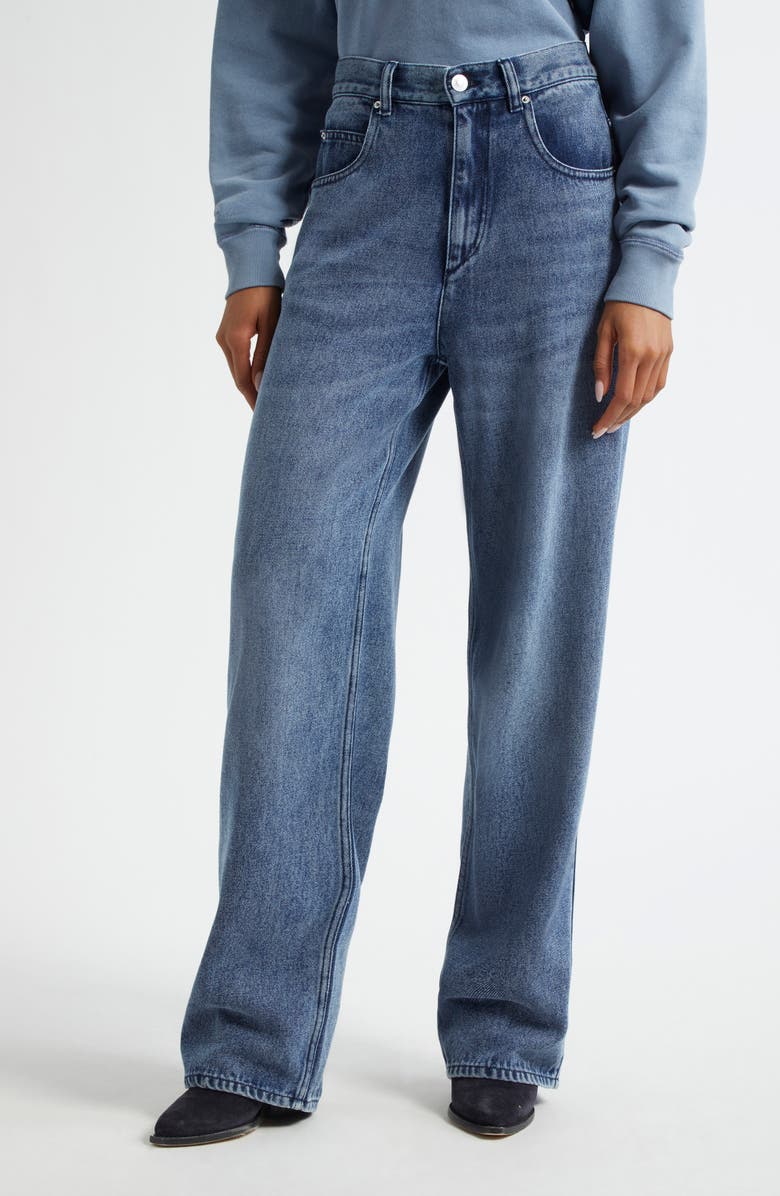 Isabel Marant Étoile Belvira High Waist Jeans, Main, color,
