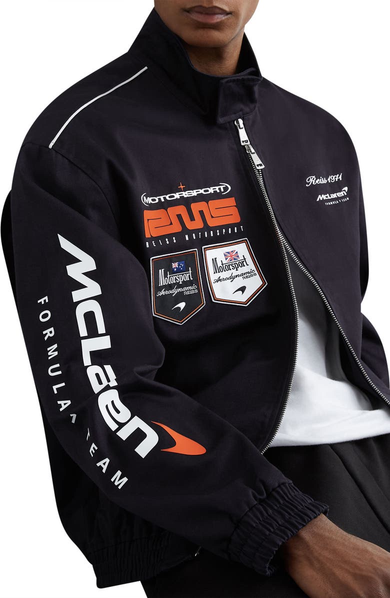 Reiss McLaren F1 Mercer Jacket, Alternate, color, Navy