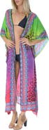 RANEES Ombré Mixed Print Longline Duster