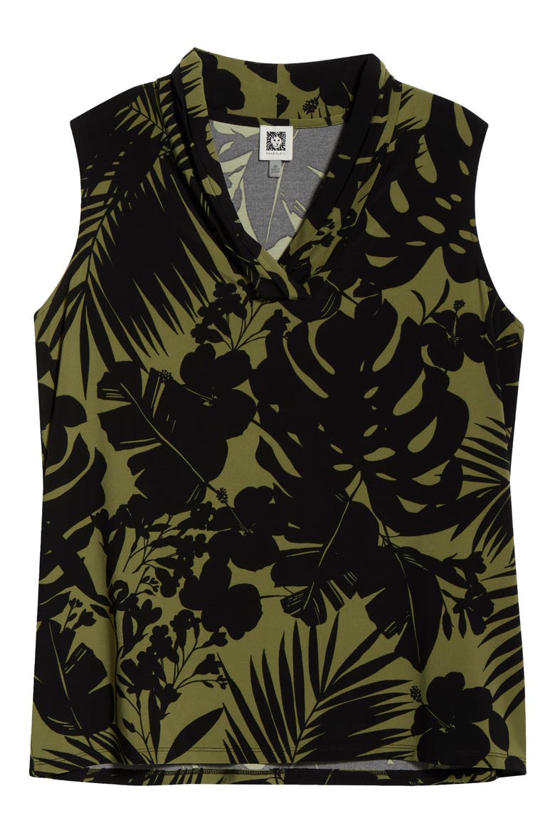 Floral Print Sleeveless Top, Alternate, color, BAY LEAF MULTI