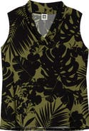 Anne Klein Floral Print Sleeveless Top