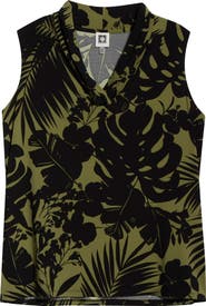 Anne Klein Floral Print Sleeveless Top