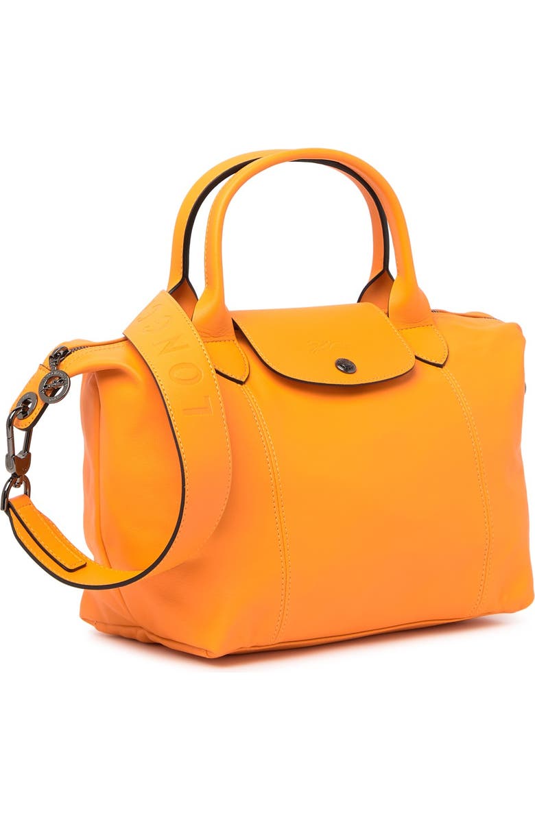 Longchamp Le Pliage Cuir Leather Top Handle Bag, Alternate, color,