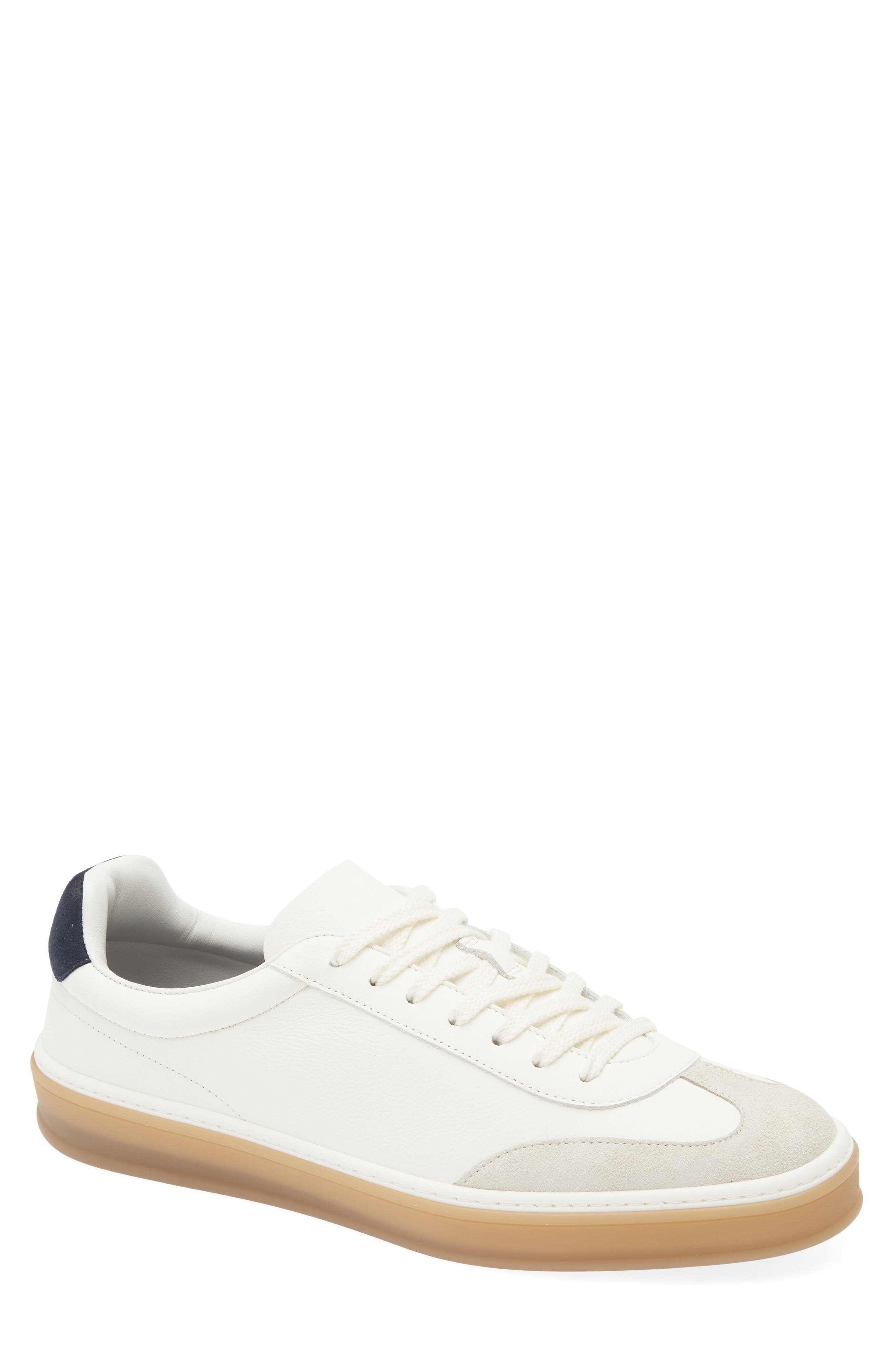 BOSS Zarek Low Top Sneaker, Main, color, White