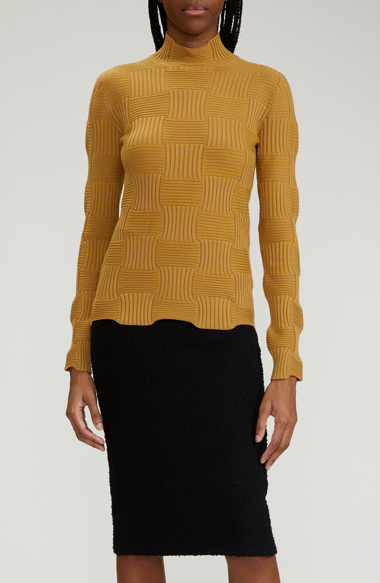 Bottega Veneta Mouliné Wool Sweater, Alternate, color, 