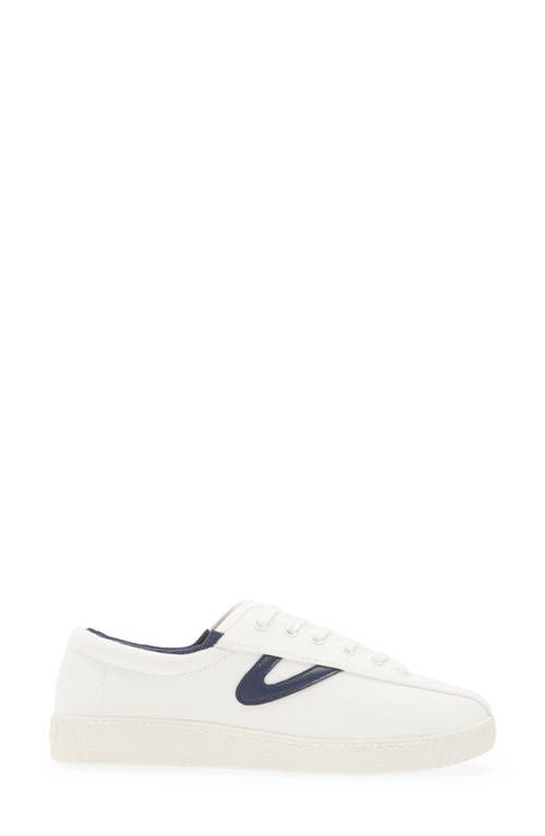 Tretorn Nylite Sneaker In White/navy