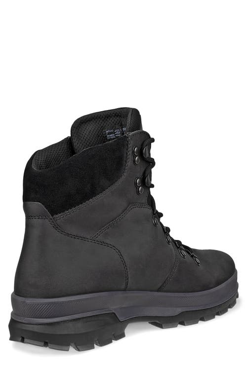 Ecco Rugged Track Waterproof Plain Boot In Black