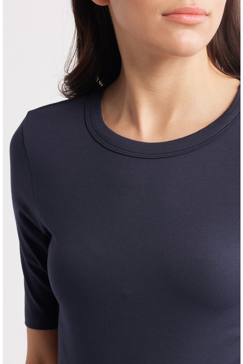 Efita Crewneck T-Shirt, Alternate, color, CLEAN NAVY