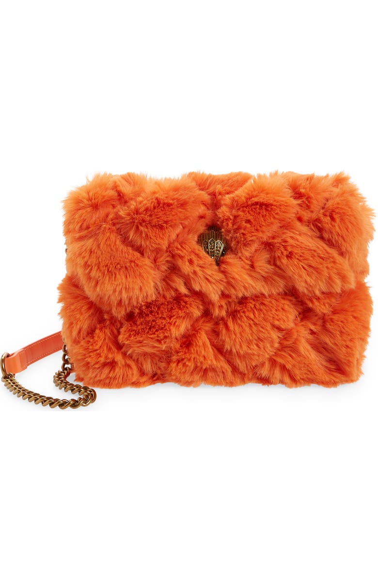 Kurt Geiger London Medium Kensington Faux Fur Crossbody Bag, Main, color,