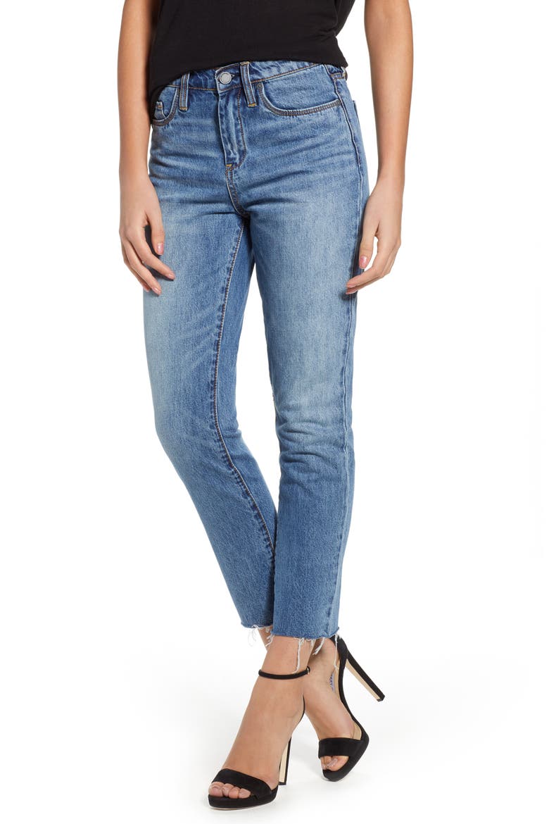 The Madison Straight Leg Crop Jeans, Main, color, FRIEND ZONED MED WASH