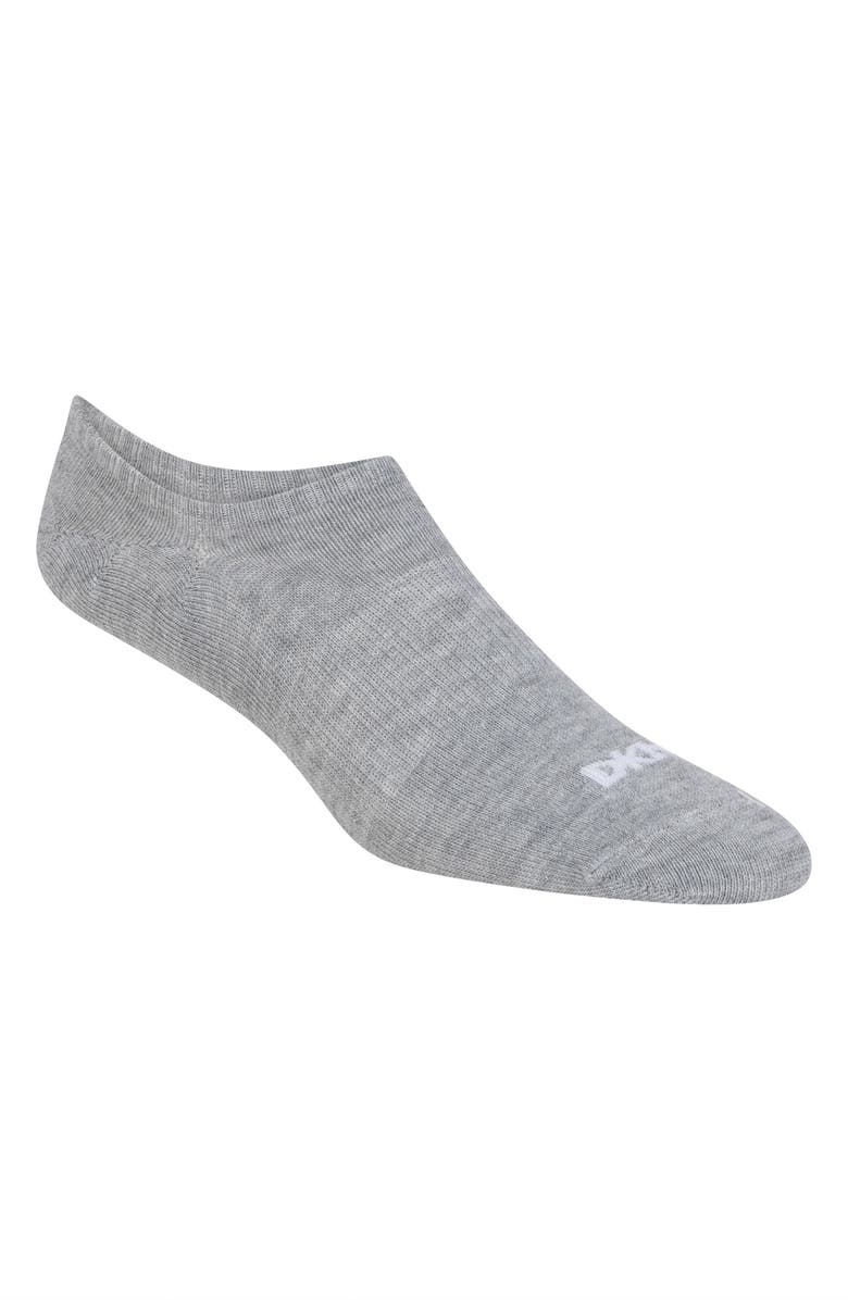 DKNY 6-Pack Liner Socks, Alternate, color, Grey/ Blue