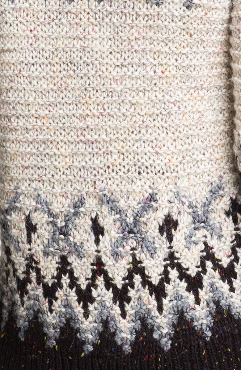 Free People 'Love Bug' Lace-Up Nordic Sweater, Alternate, color, 