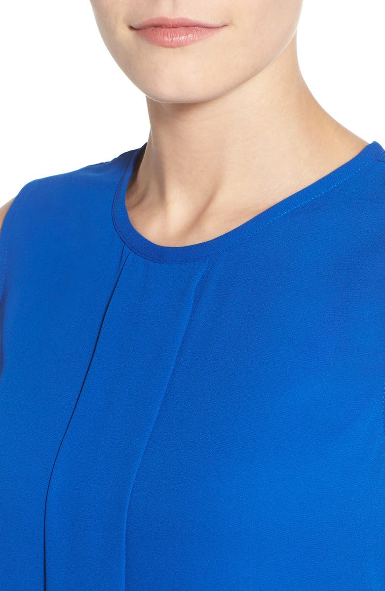 Vince Camuto Center Pleat Sleeveless Blouse, Alternate, color,