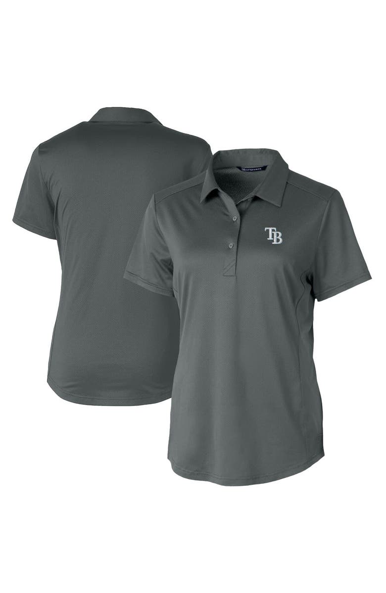Cutter & Buck Women's Cutter & Buck Gray Tampa Bay Rays Prospect Textured Stretch Polo, Main, color, 