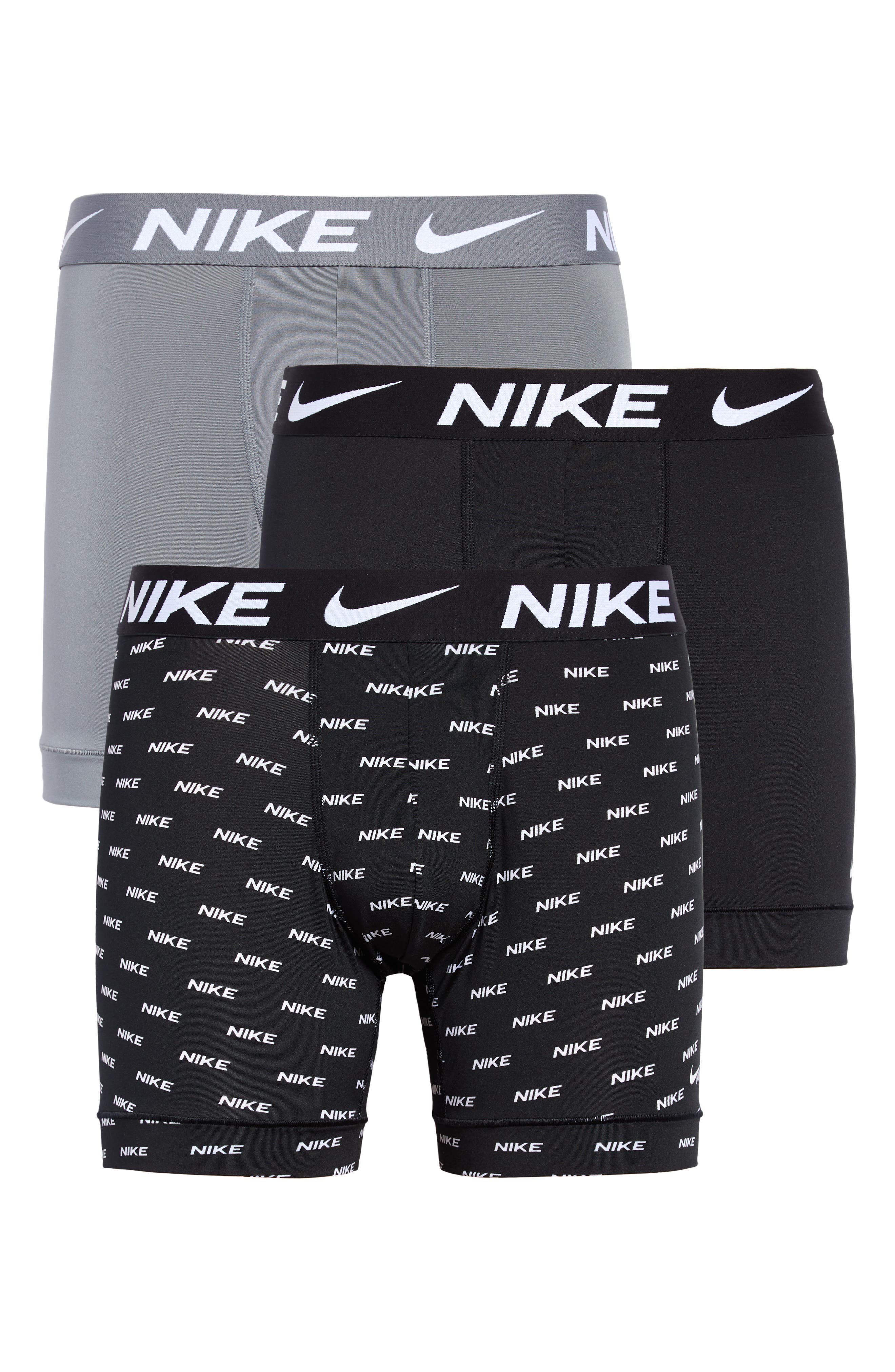 NIKE LOGO PRINT/ GREY/ BLACK