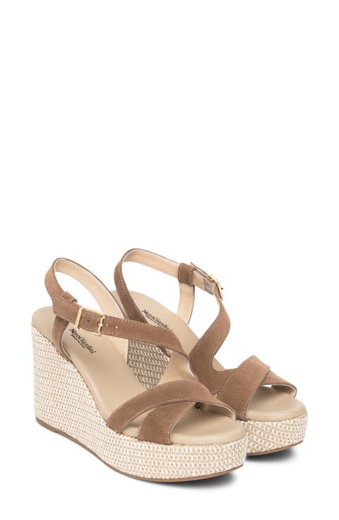 Slingback Platform Wedge Sandal (Women)