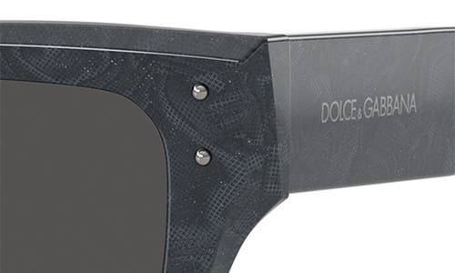 Dolce & Gabbana Dolce&gabbana 52mm Square Sunglasses In Grey