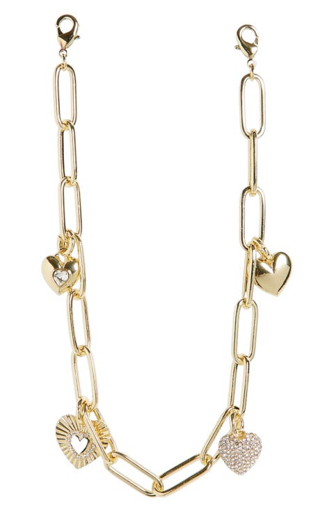 Hera Pavé Heart Charm Phone Wrist Strap