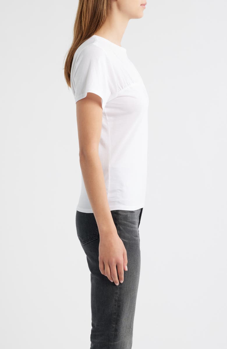 Janis Gathered Sweetheart Organic Pima Cotton T-Shirt