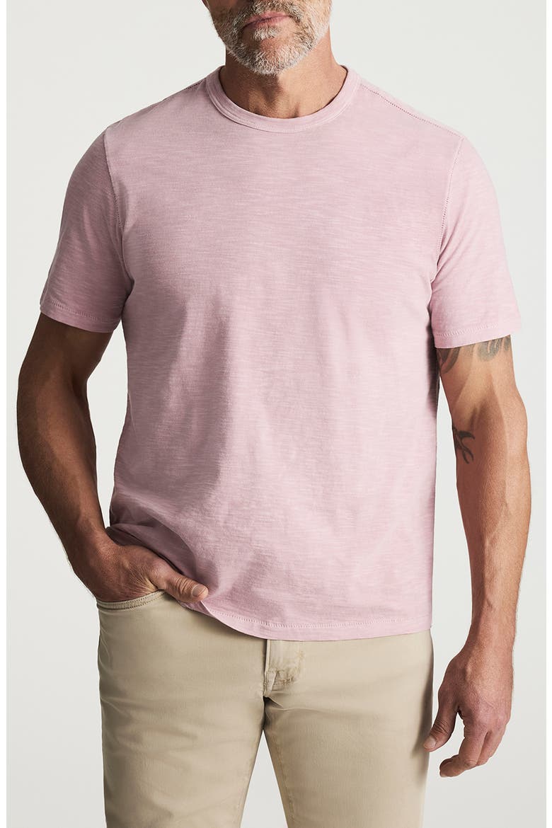 Slub Cotton Crewneck T-Shirt, Main, color, WOODROSE