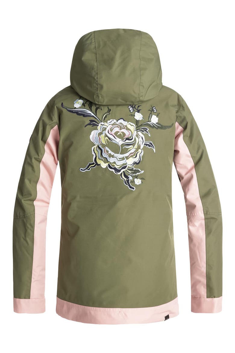 Torah Bright Snowflake Snow Jacket, Alternate, color, FOUR LEAF CLOVER