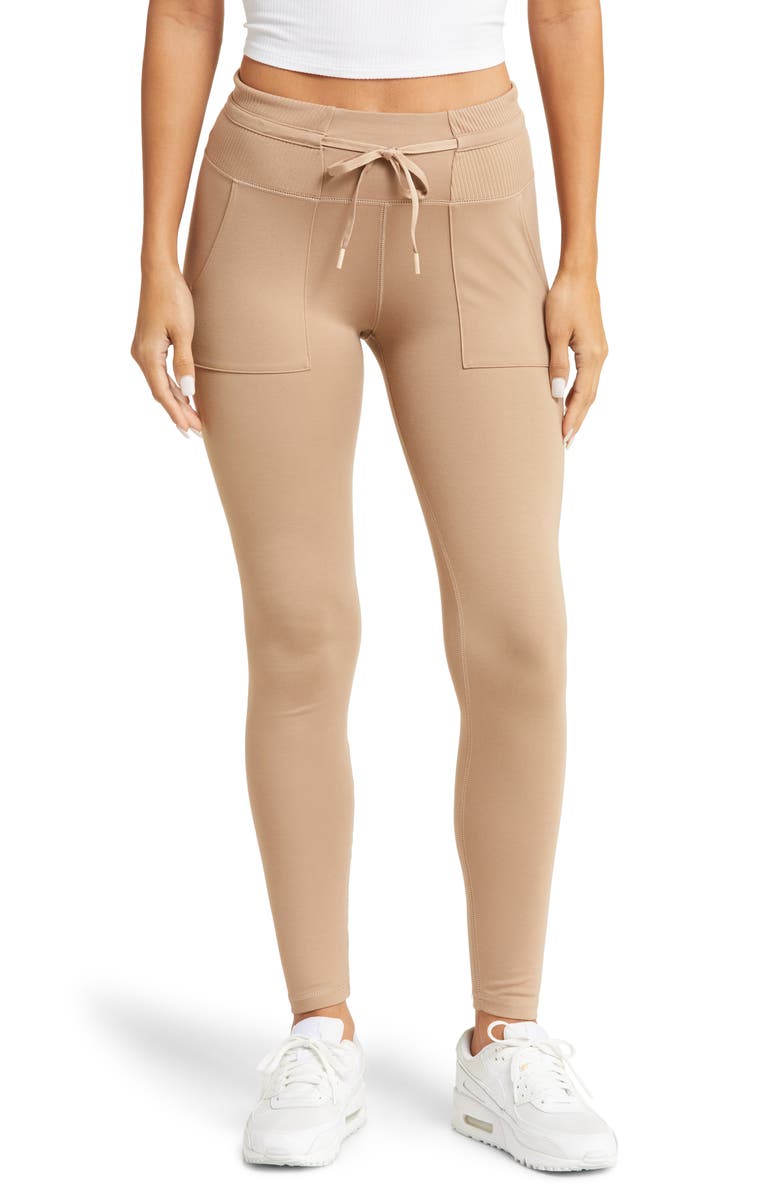 TravisMathew Beyond the Coast Ponte Pants, Main, color, Natural