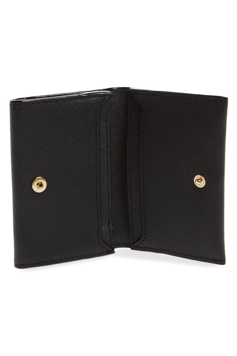 cameron street - farren leather card case, Alternate, color, BLACK