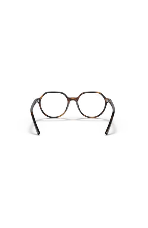 Ray Ban Ray-ban 47mm Square Optical Glasses In Neutral