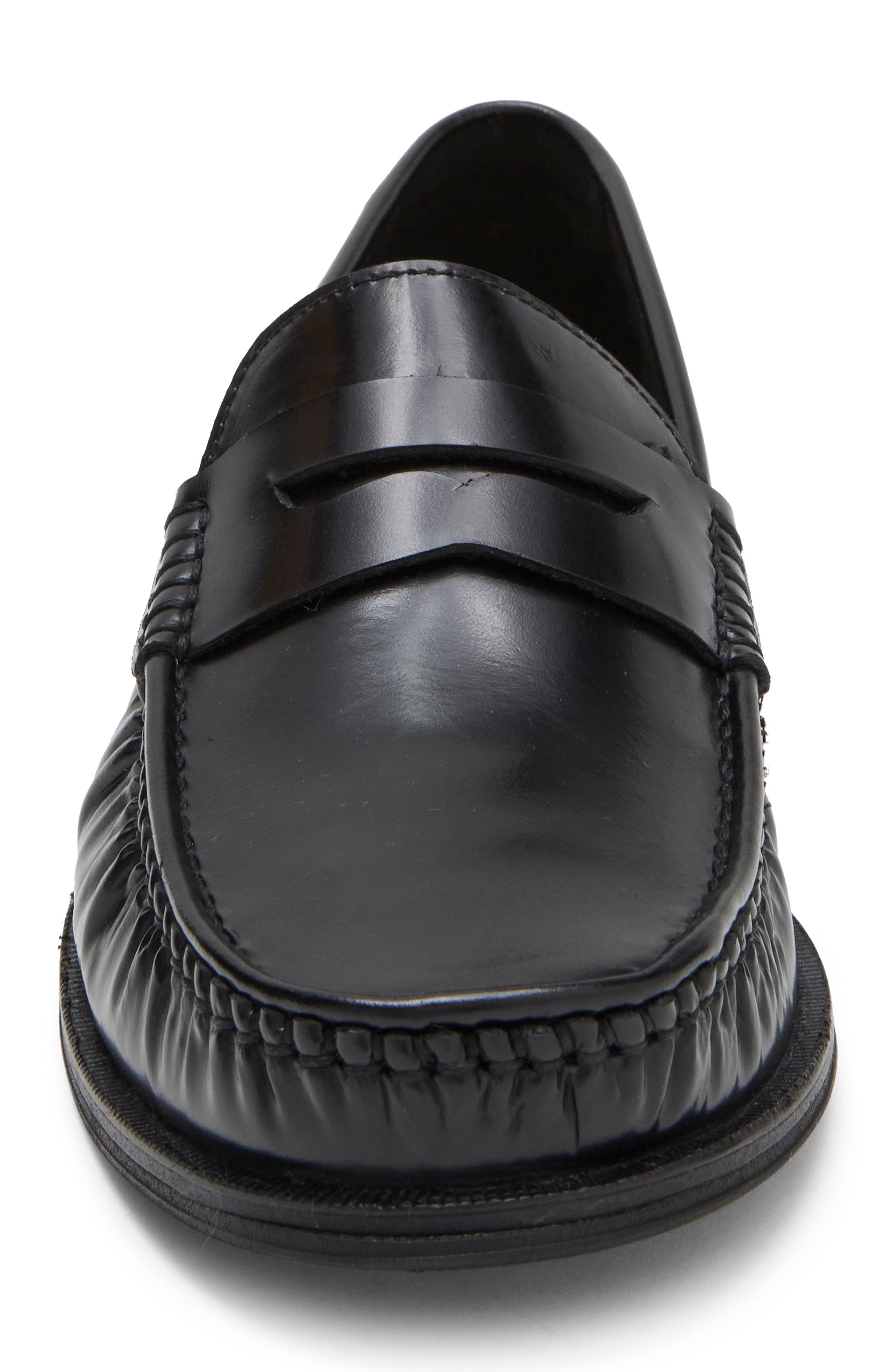 Raul Leather Penny Loafer, Alternate, color, BLACK LEAT