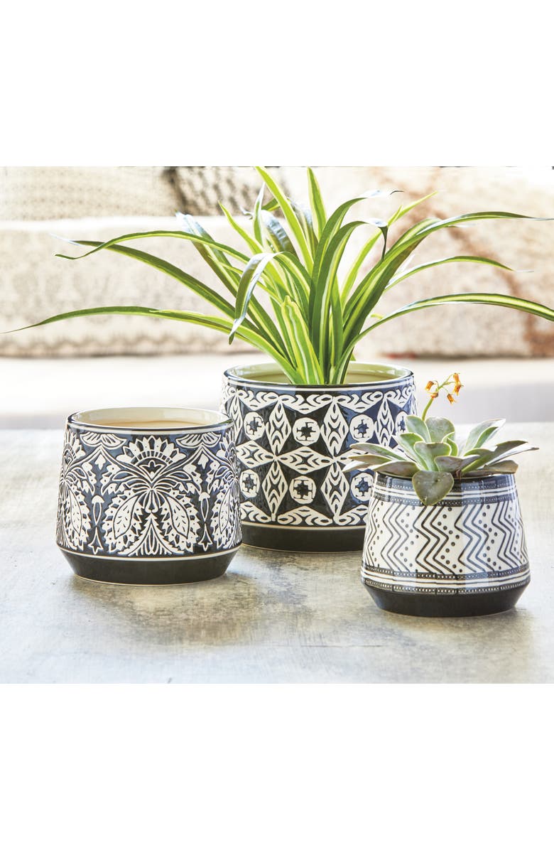 tag Khilana Garden Pot Planter for Beautiful Outdoor Spaces, Alternate, color, Black