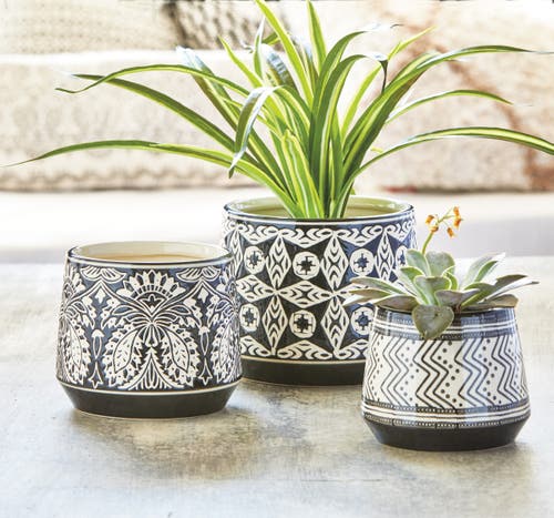 Tag Khilana Garden Pot Planter For Beautiful Outdoor Spaces In Black