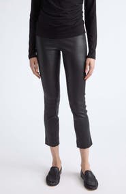 Vince Leather Crop Leggings