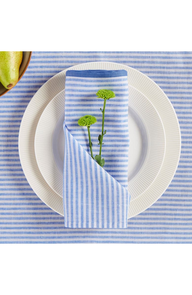 Solino Home Linen Dinner Napkins - Carmine, 20" x 20", Alternate, color, 