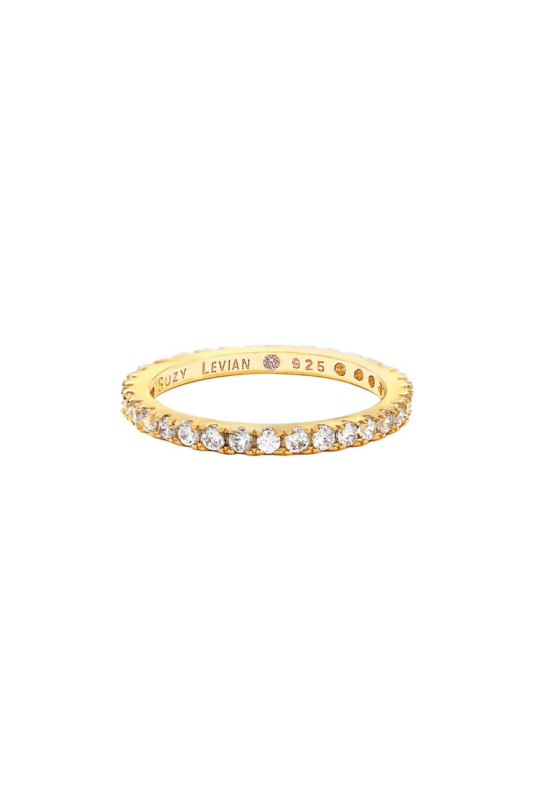 Cubic Zirconia Stacking Ring, Alternate, color, YELLOW