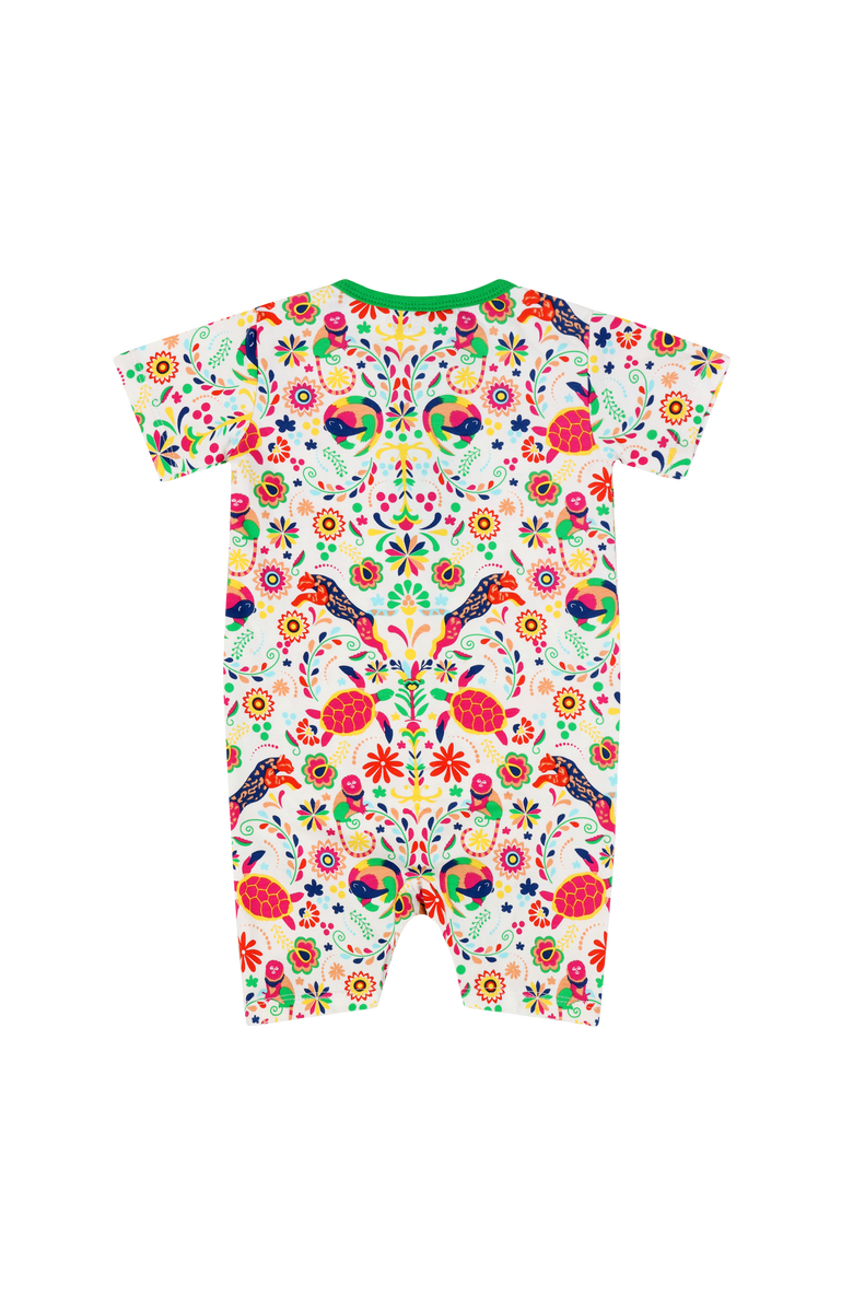 Mixed Up Clothing Suave Baby Romper, Main, color, Animal Arabesque