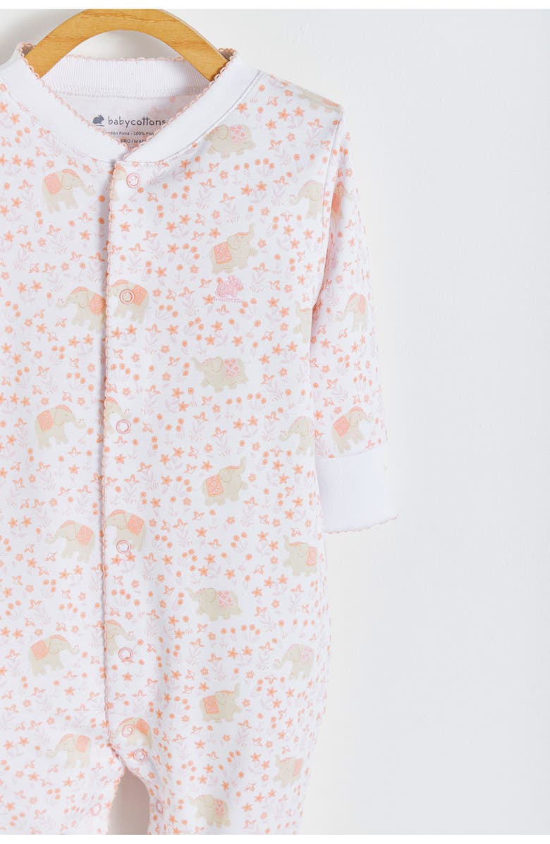 Babycottons Premium Peruvian Pima Cotton Tika Footie Pajama for Infant, Alternate, color, Full Print