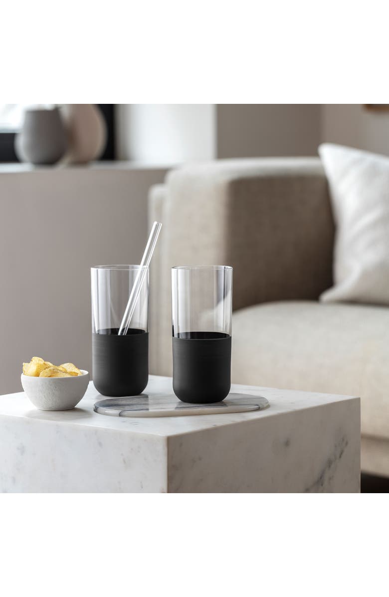 Villeroy & Boch Manufacture Rock Highball Set of 4, Alternate, color, Clear