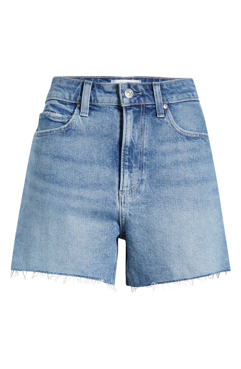 PAIGE Dani Ultra High Waist Cutoff Denim Shorts, Alternate, color, Superpower