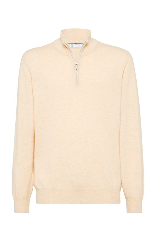 Brunello Cucinelli Cashmere Sweater In Melon