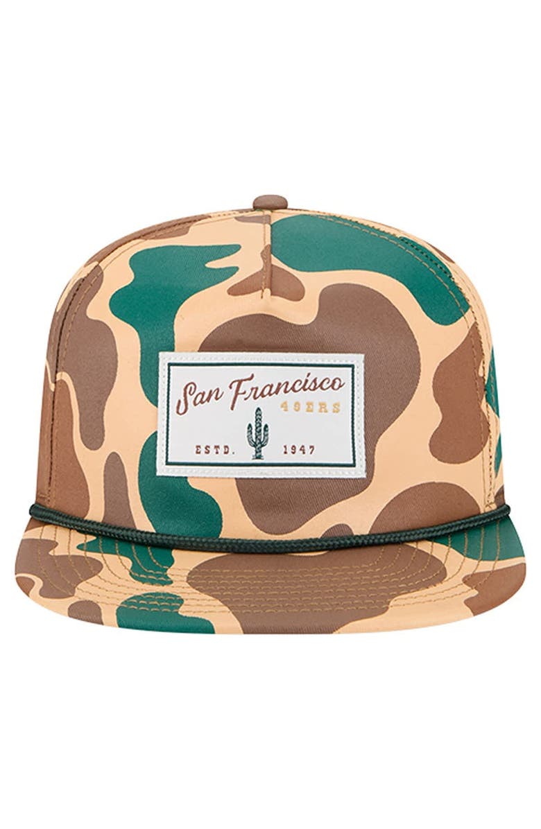 New Era Men's New Era Camo San Francisco 49ers Duck Rope 19TWENTY Snapback Hat, Alternate, color, Camo